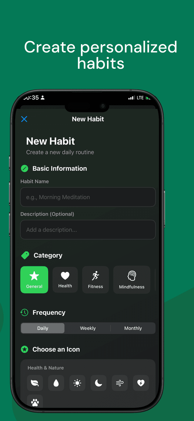 Habit Tracking Details